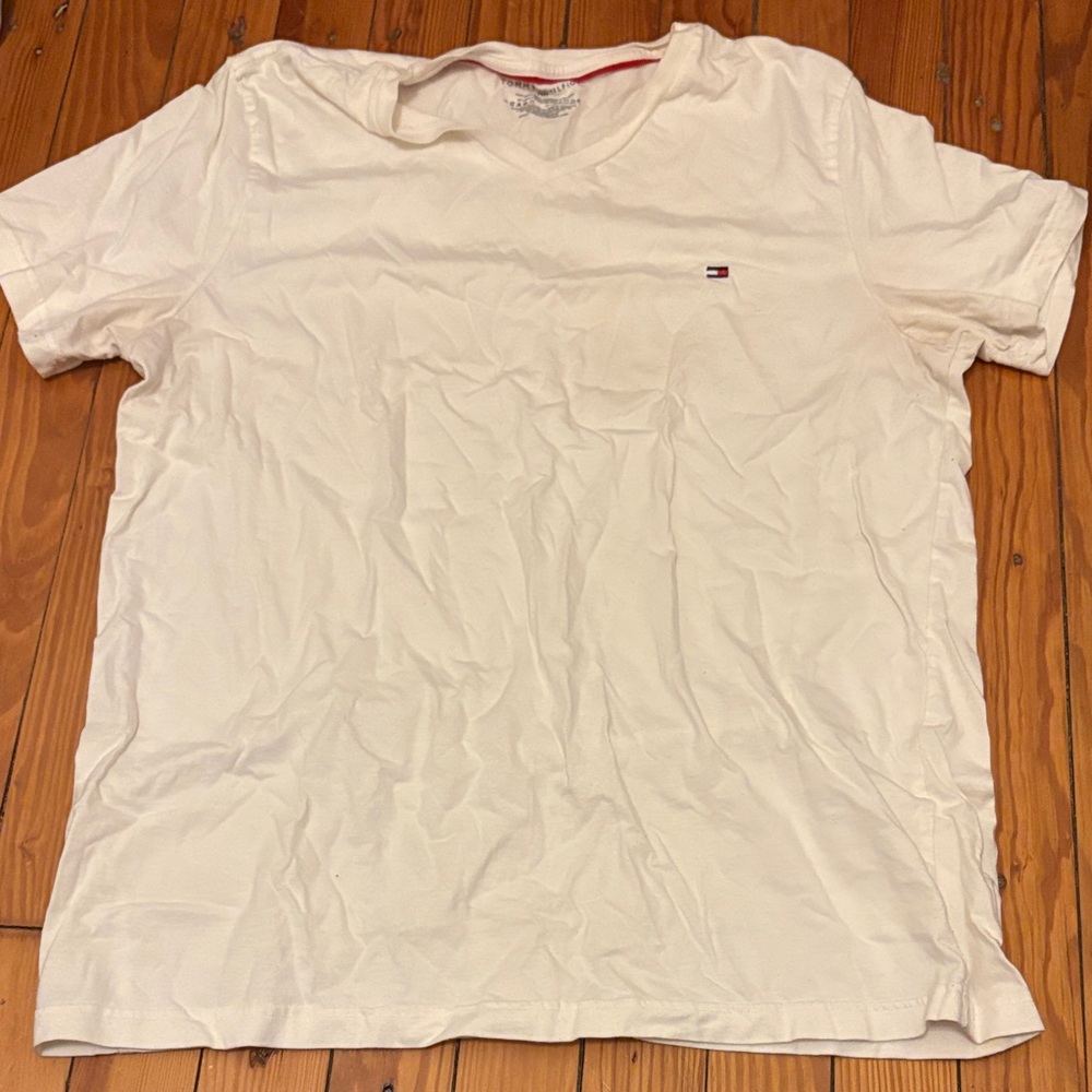 Tommy Hilfiger Cream Short Sleeve Tee